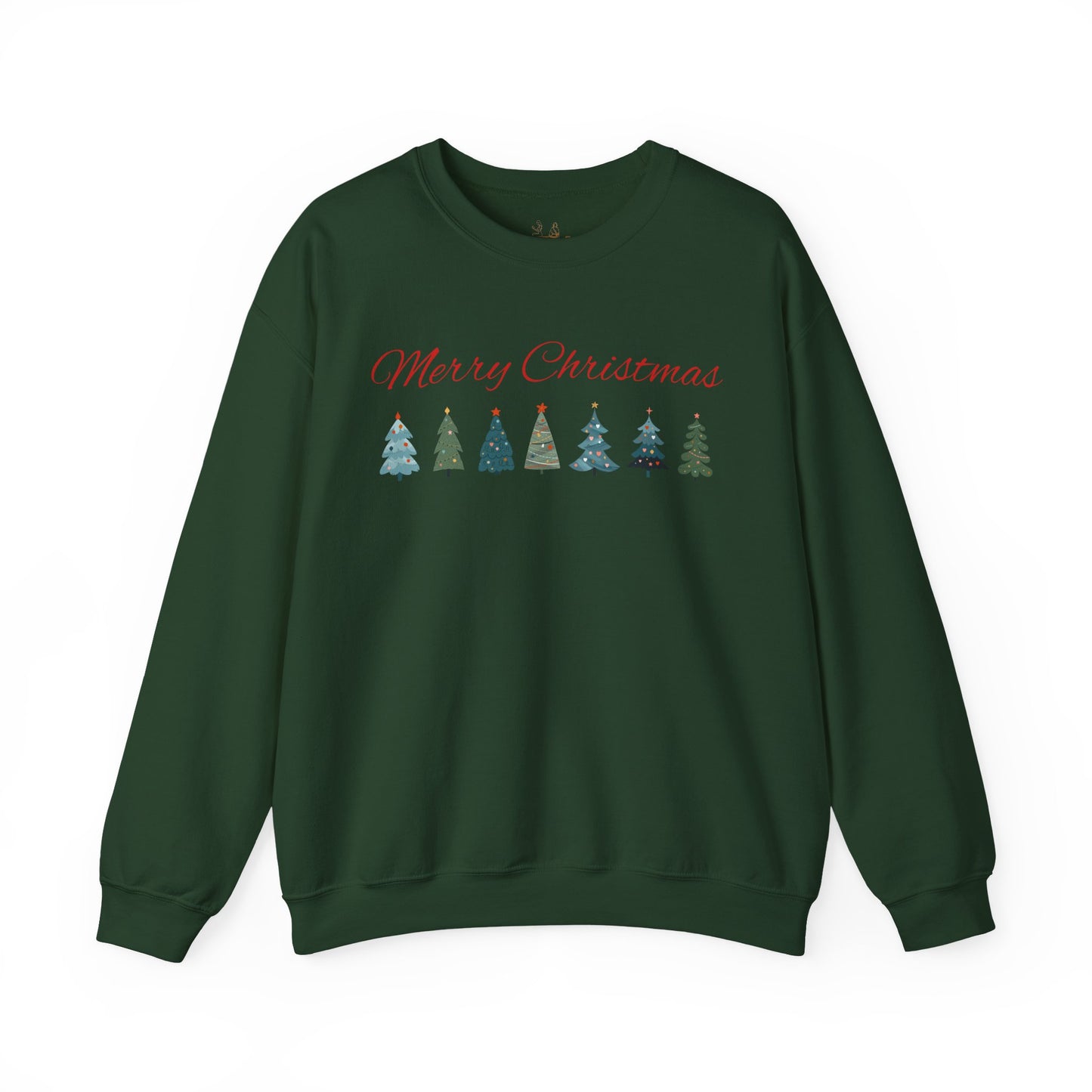 Merry Christmas Tree Line Sweatshirt