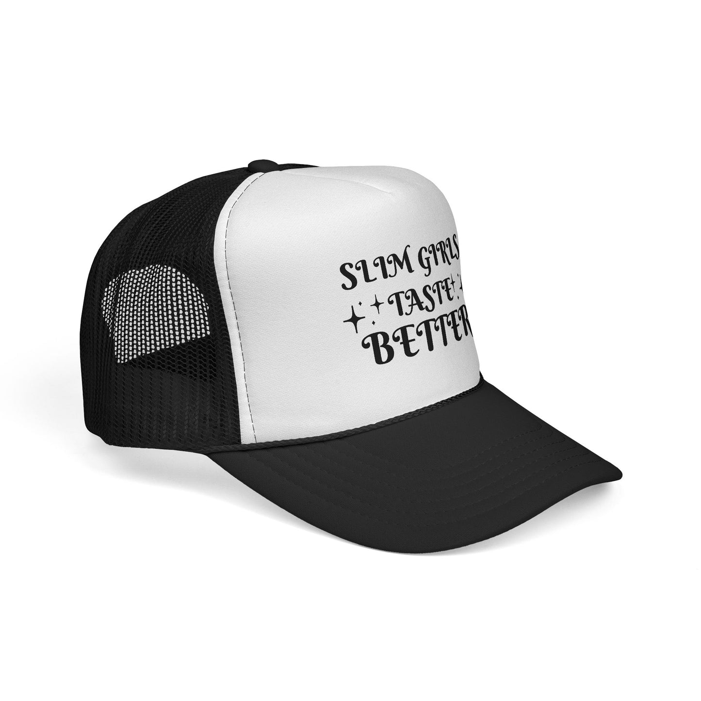 Trucker Cap - Slim Girls Taste Better, Trendy Hat Casual Wear