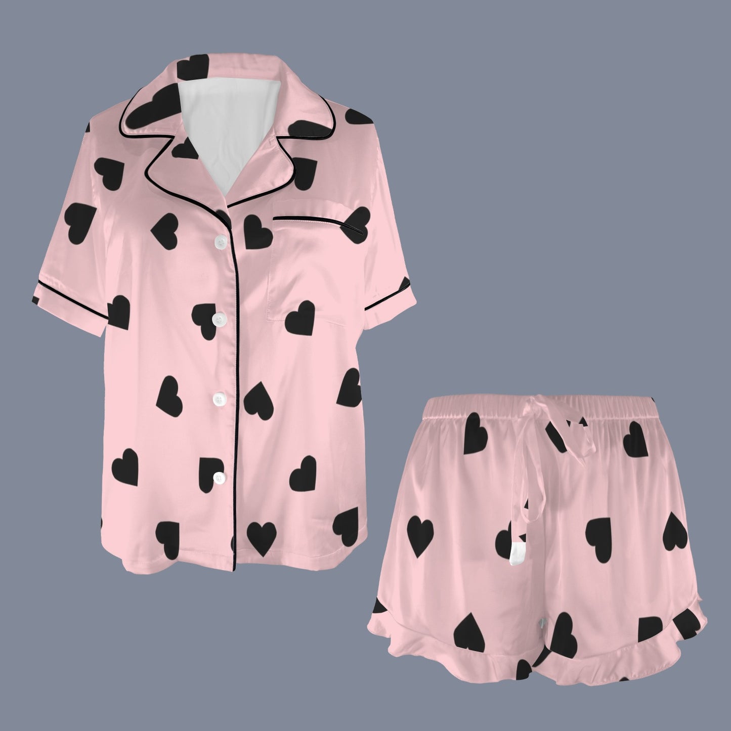 Lovergirl Luxe Satin Set (Pink)