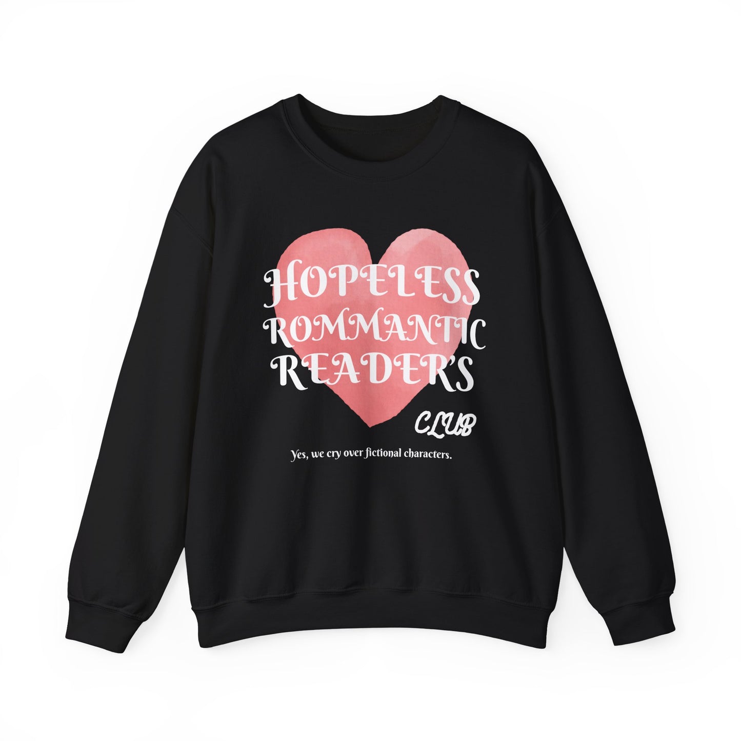 Hopeless Romantic Crewneck Sweatshirt, Cozy Sweatshirt, Valentine's Gift, Couples Apparel, Romantic Decor, Comfortable Layering