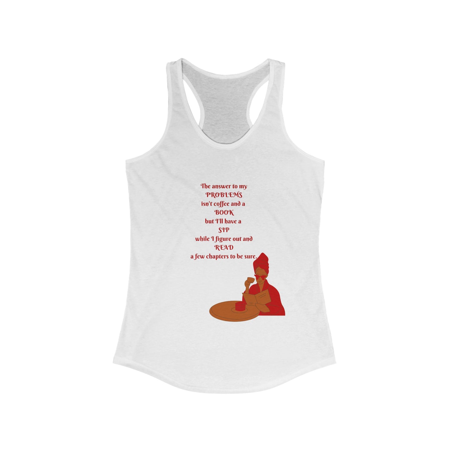 Peaceful Women's Racerback Tank, Motivational Workout Top, Inspirational Gym Shirt, Gift for Her, Casual Summer Wear