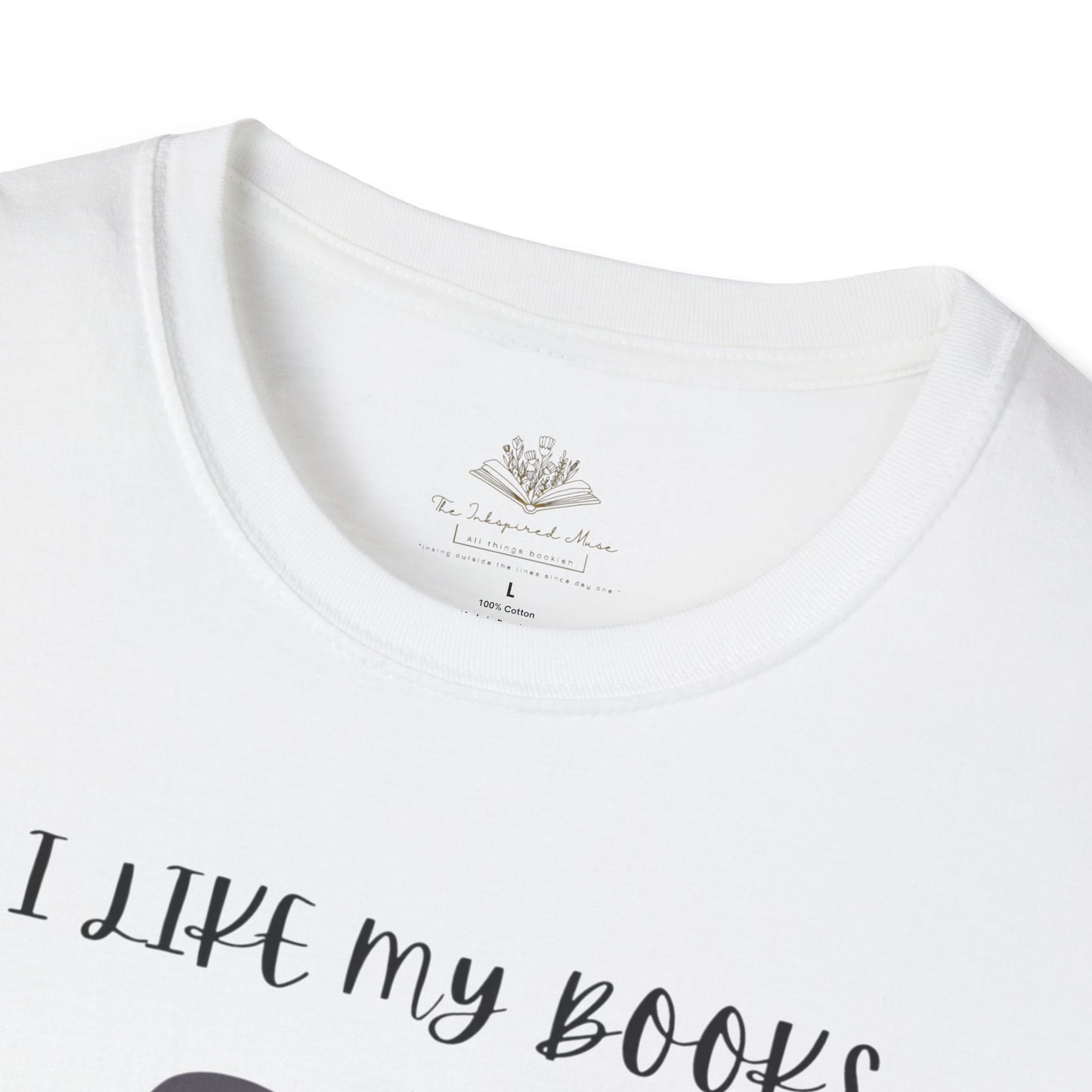 I Like My Books Dark, Filthy & Smutty T-Shirt, Unisex Softstyle Tee, Perfect Gift for Readers, Casual Everyday Wear, Great for Book Clubs, Birthday, and Holidays