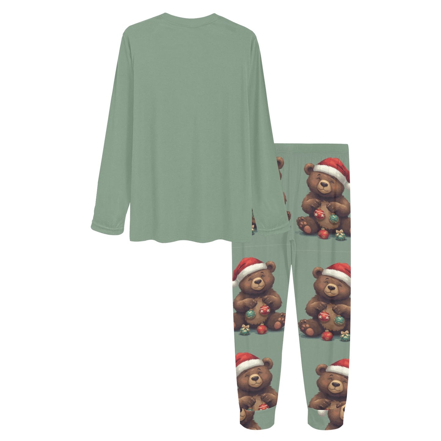 2 Piece Christmas Bear Pajama Set