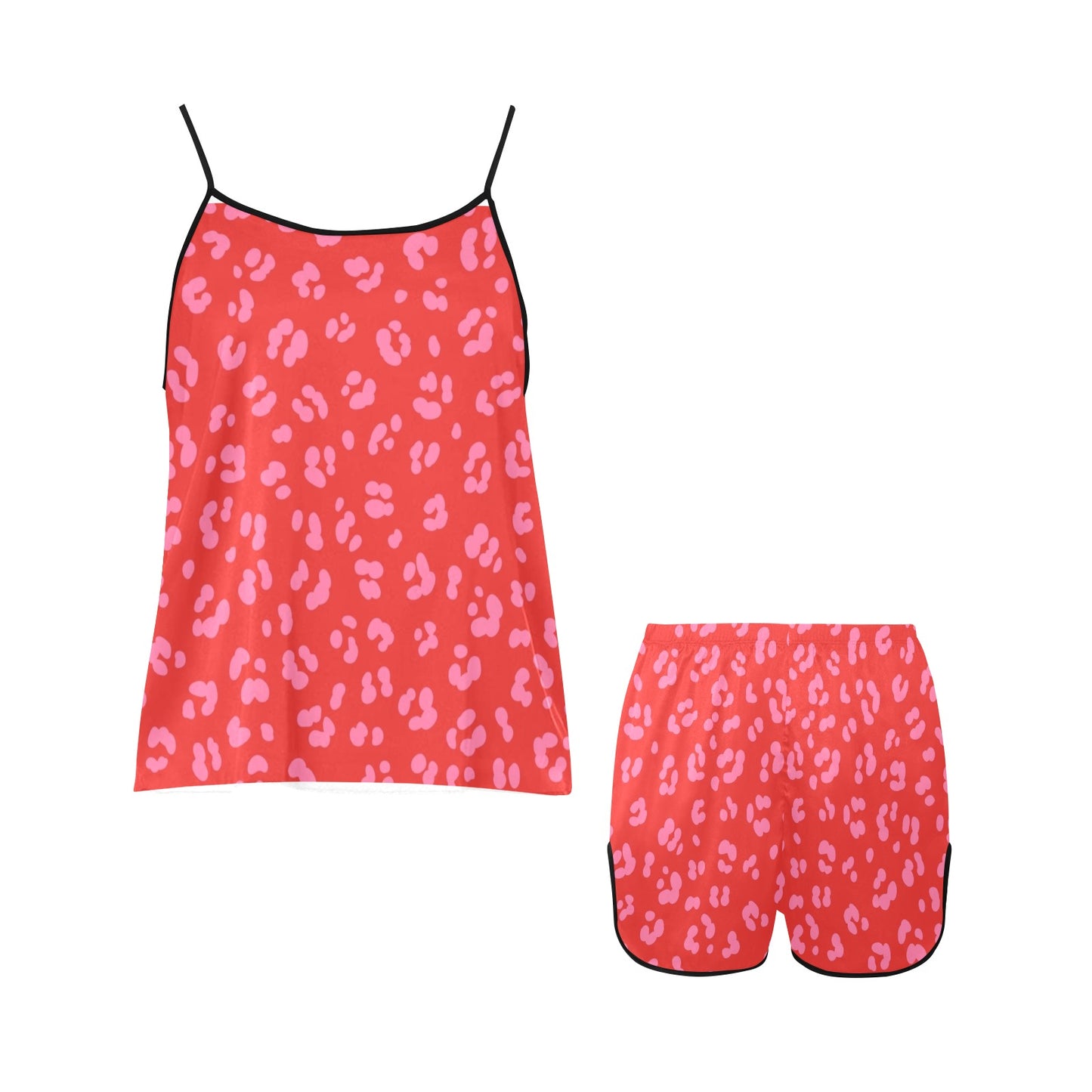 "Midnight Kisses" 2 piece Lip Print Pajama Set