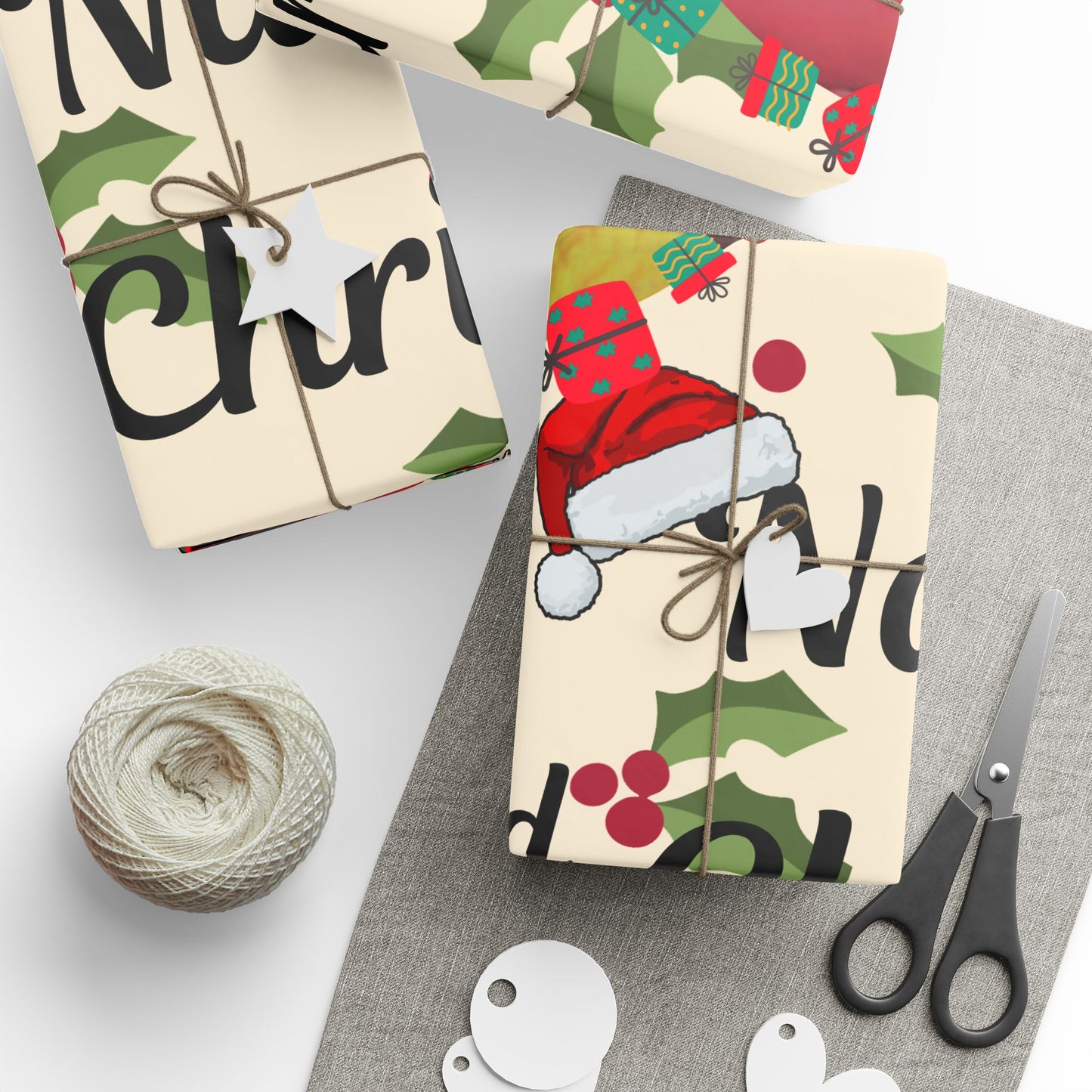 Personalized Christmas Wrapping Paper — "Nae’s 2nd Christmas" Photo Gift Wrap