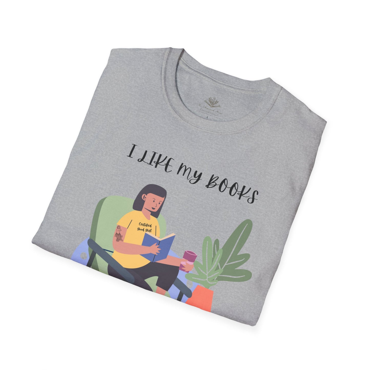 I Like My Books Dark, Filthy & Smutty T-Shirt, Unisex Softstyle Tee, Perfect Gift for Readers, Casual Everyday Wear, Great for Book Clubs, Birthday, and Holidays