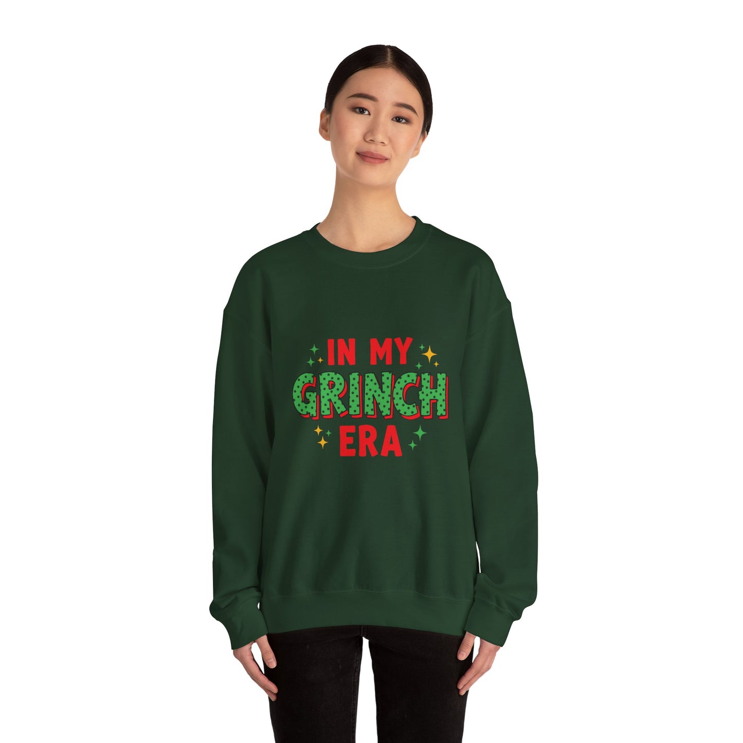 Crewneck Sweatshirt — "In My Grinch Era" Holiday Graphic