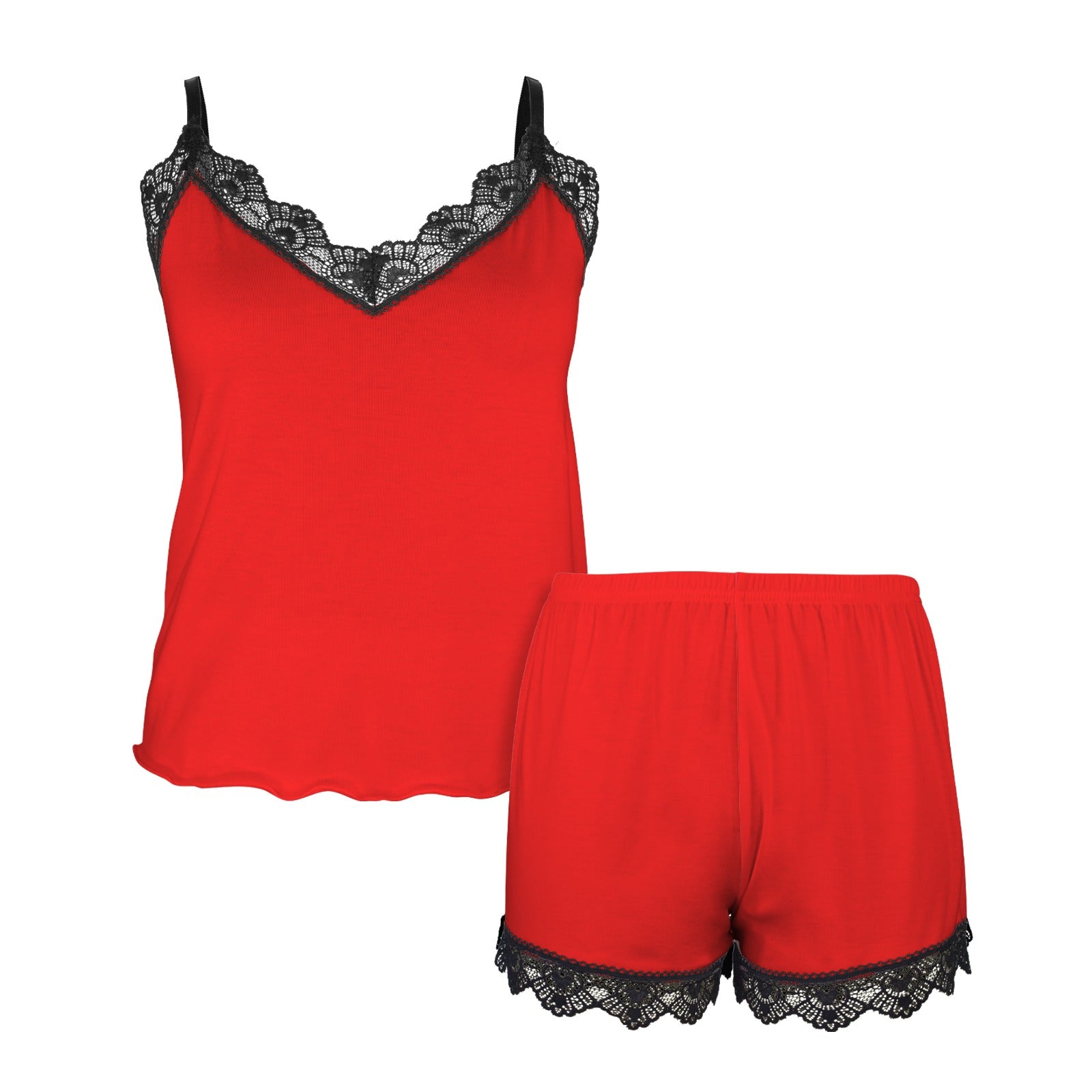 Red 2 Piece Lace Set