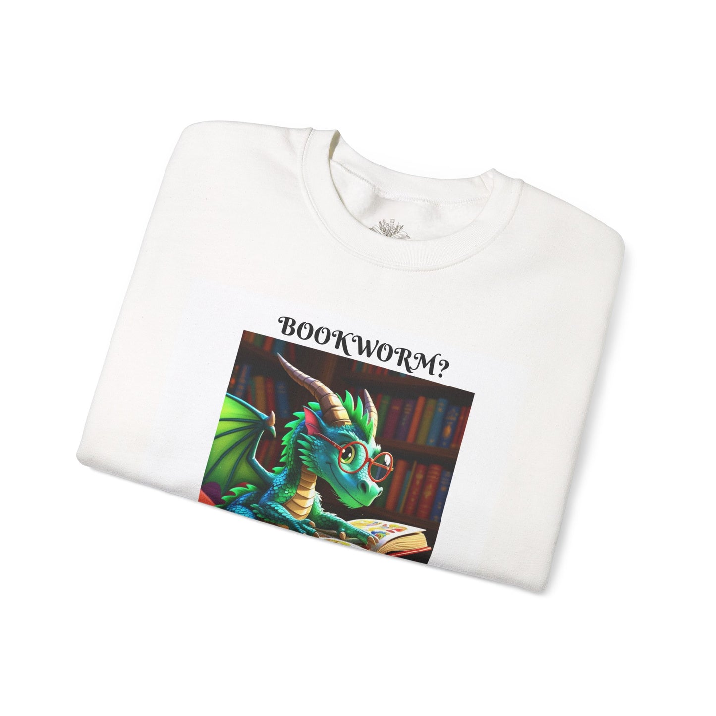 Book Dragon Sweatshirt | Cozy Unisex Crewneck for Readers | Ideal Gift for Book Lovers, Fantasy Fans, and Dreamers