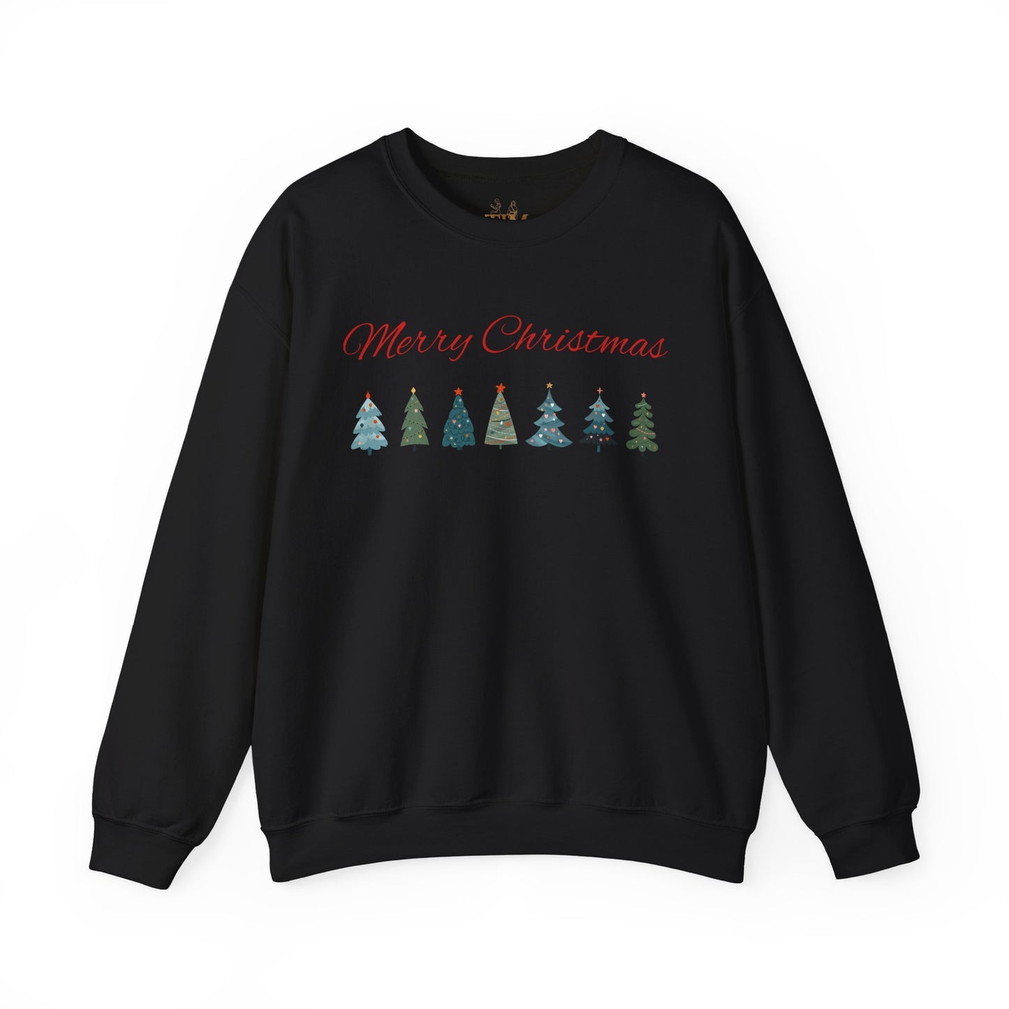 Merry Christmas Tree Line Sweatshirt
