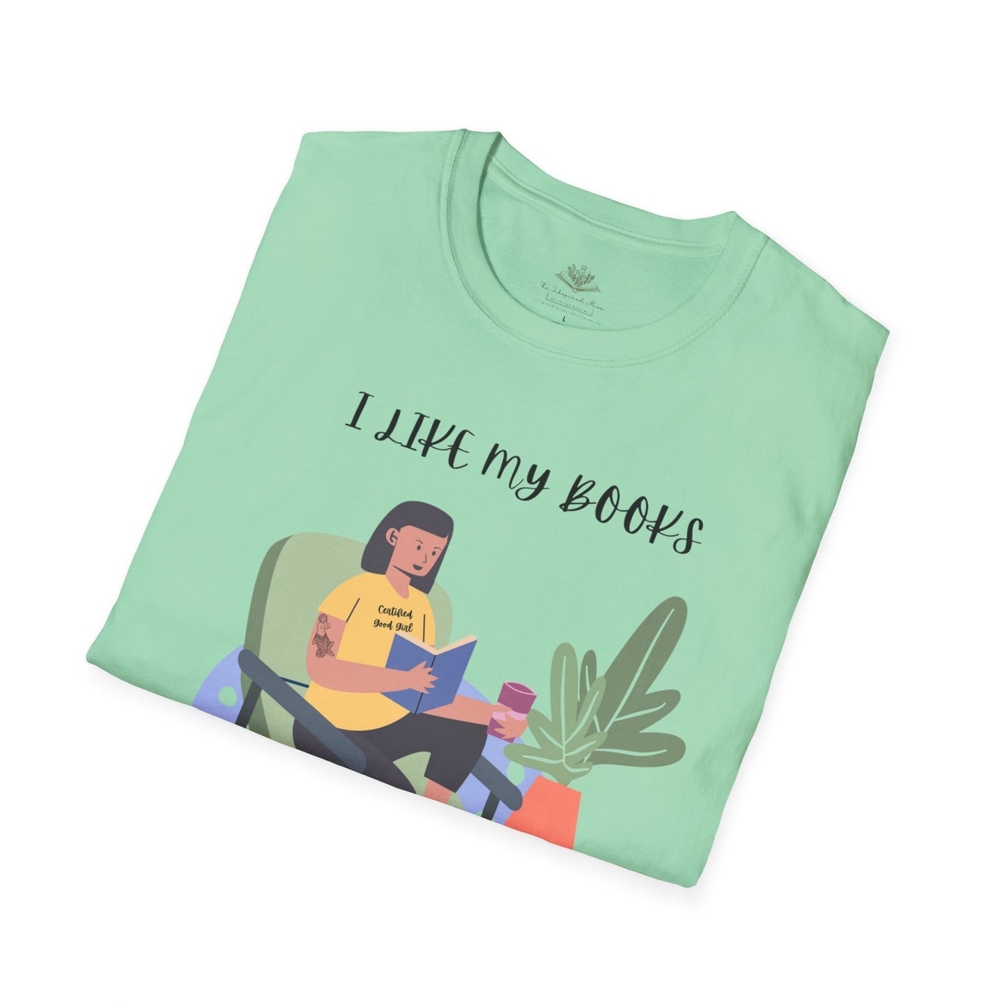 I Like My Books Dark, Filthy & Smutty T-Shirt, Unisex Softstyle Tee, Perfect Gift for Readers, Casual Everyday Wear, Great for Book Clubs, Birthday, and Holidays