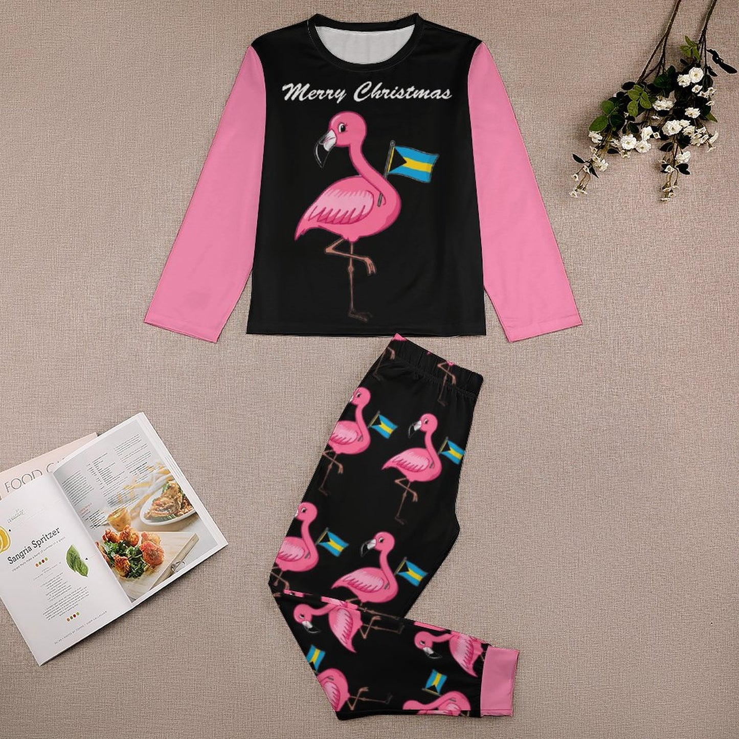 TropiKulture Flamingo Print 2 Piece Set (Kids)