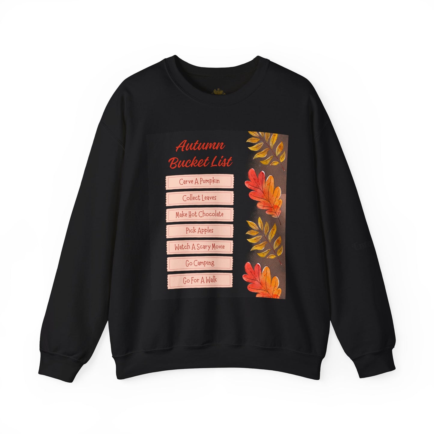 Autumn Bucket List Sweatshirt, Cozy Fall Apparel,