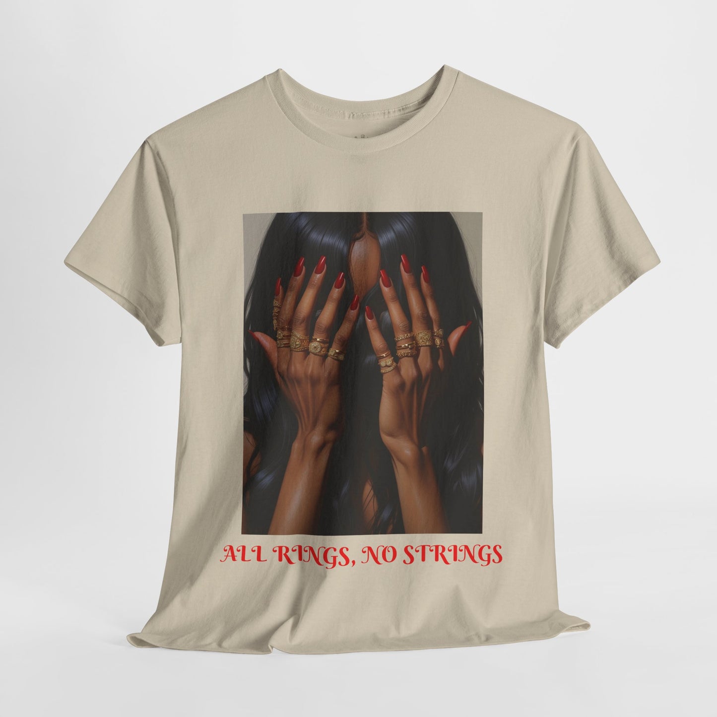 Graphic Tee Unisex Shirt - All Rings No Strings Trendy Fashion in Assorted Colors