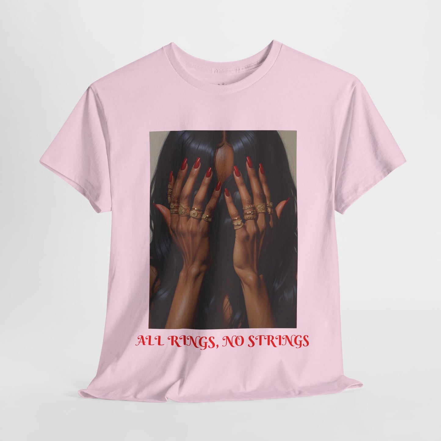 Graphic Tee Unisex Shirt - All Rings No Strings Trendy Fashion in Assorted Colors