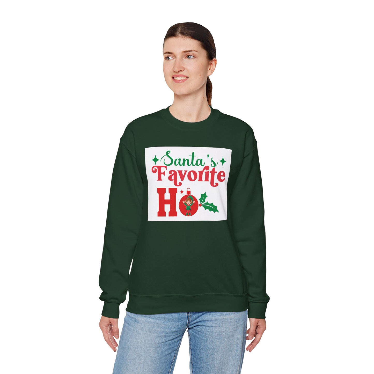 Santa's Favorite Ho Sweatshirt – Funny Christmas Holiday Crewneck