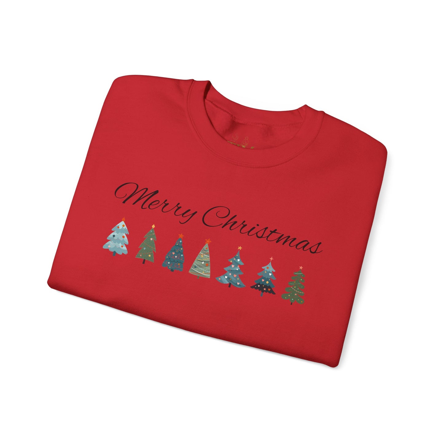 Merry Christmas Tree Line Sweatshirt