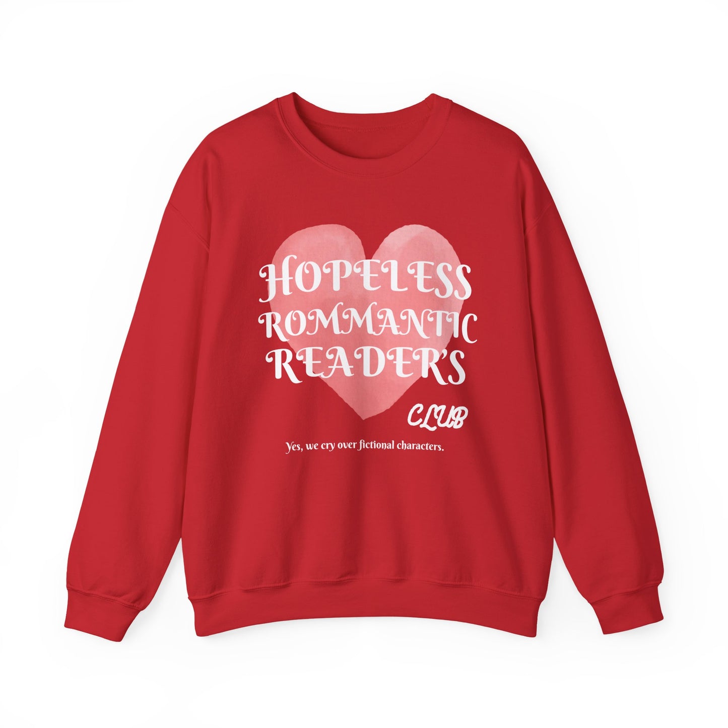 Hopeless Romantic Crewneck Sweatshirt, Cozy Sweatshirt, Valentine's Gift, Couples Apparel, Romantic Decor, Comfortable Layering