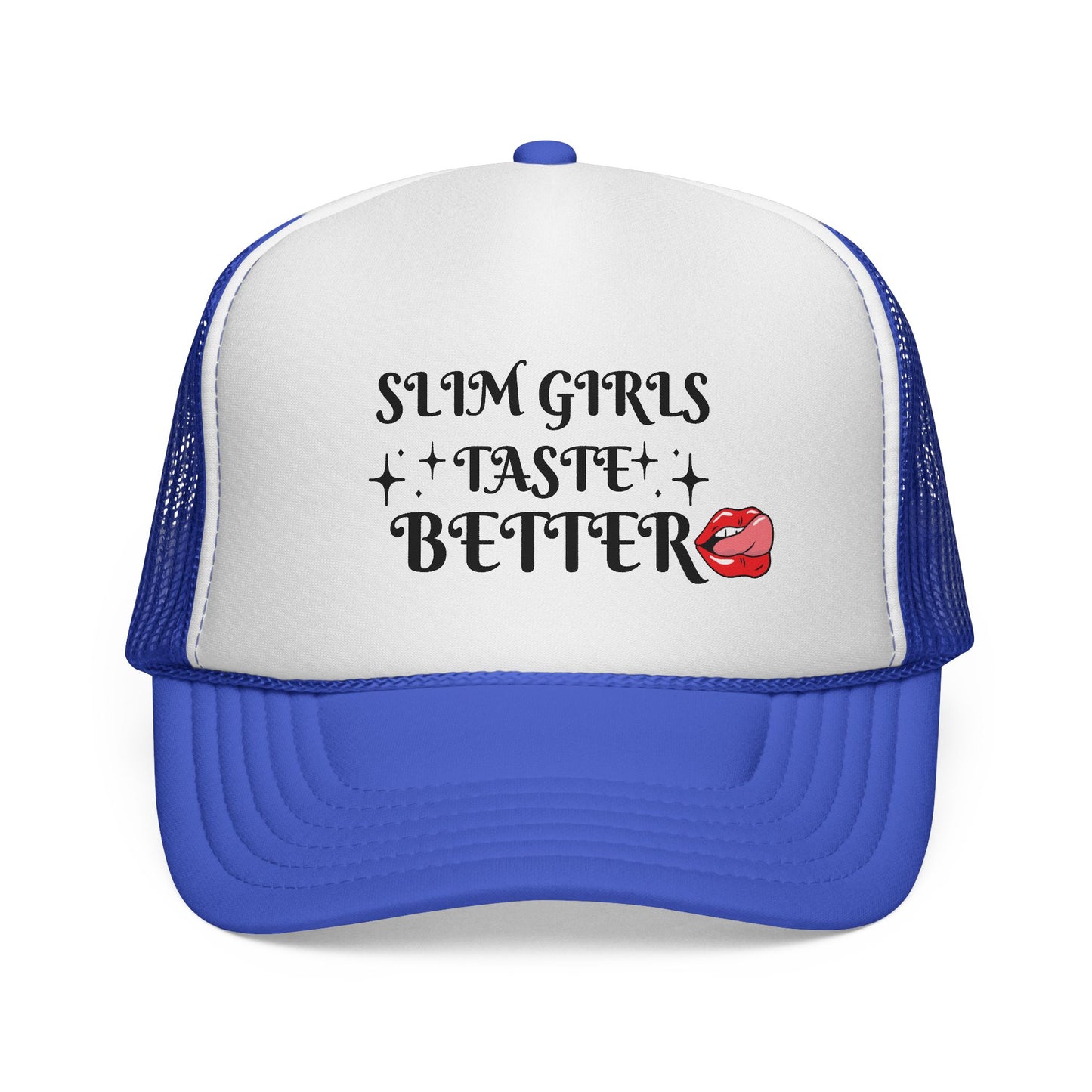 Trucker Cap - Slim Girls Taste Better, Trendy Hat Casual Wear