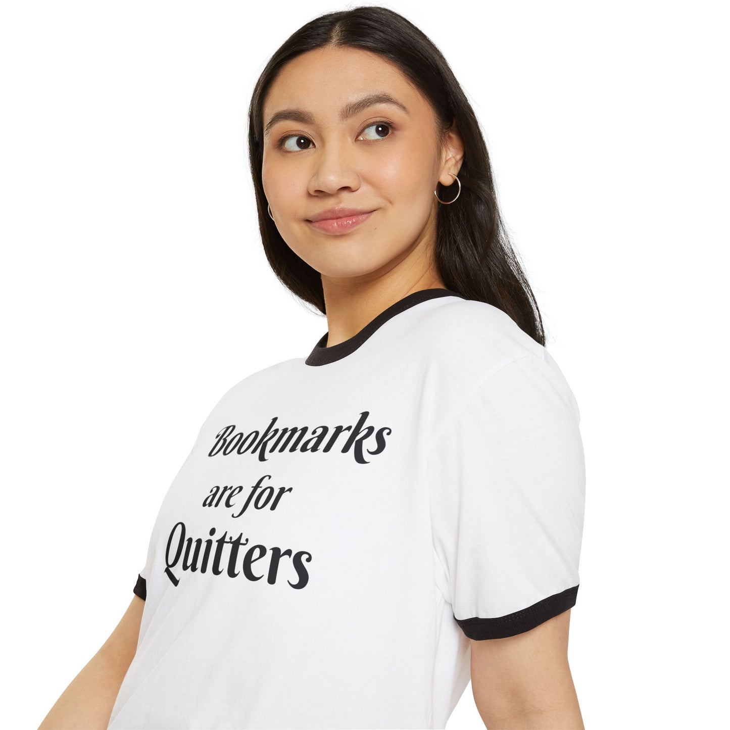 Quirky Book Lovers Ringer T-Shirt | Fun Gift for Readers, Literary Humor, Bookish Apparel, Unique Reading Tee, Funny Gifts for Bookworms