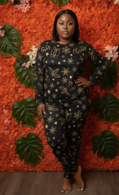 Black Magic Long Sleeve  2 Piece Pajama Set