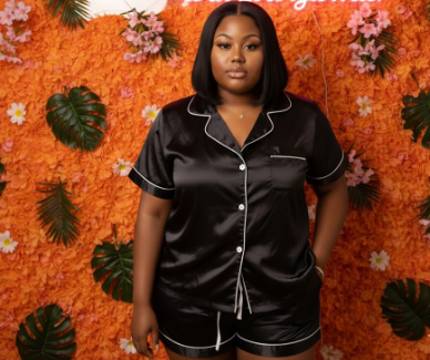 2Piece Satin Shorts Set