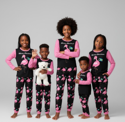 TropiKulture Flamingo Print 2 Piece Set (Kids)