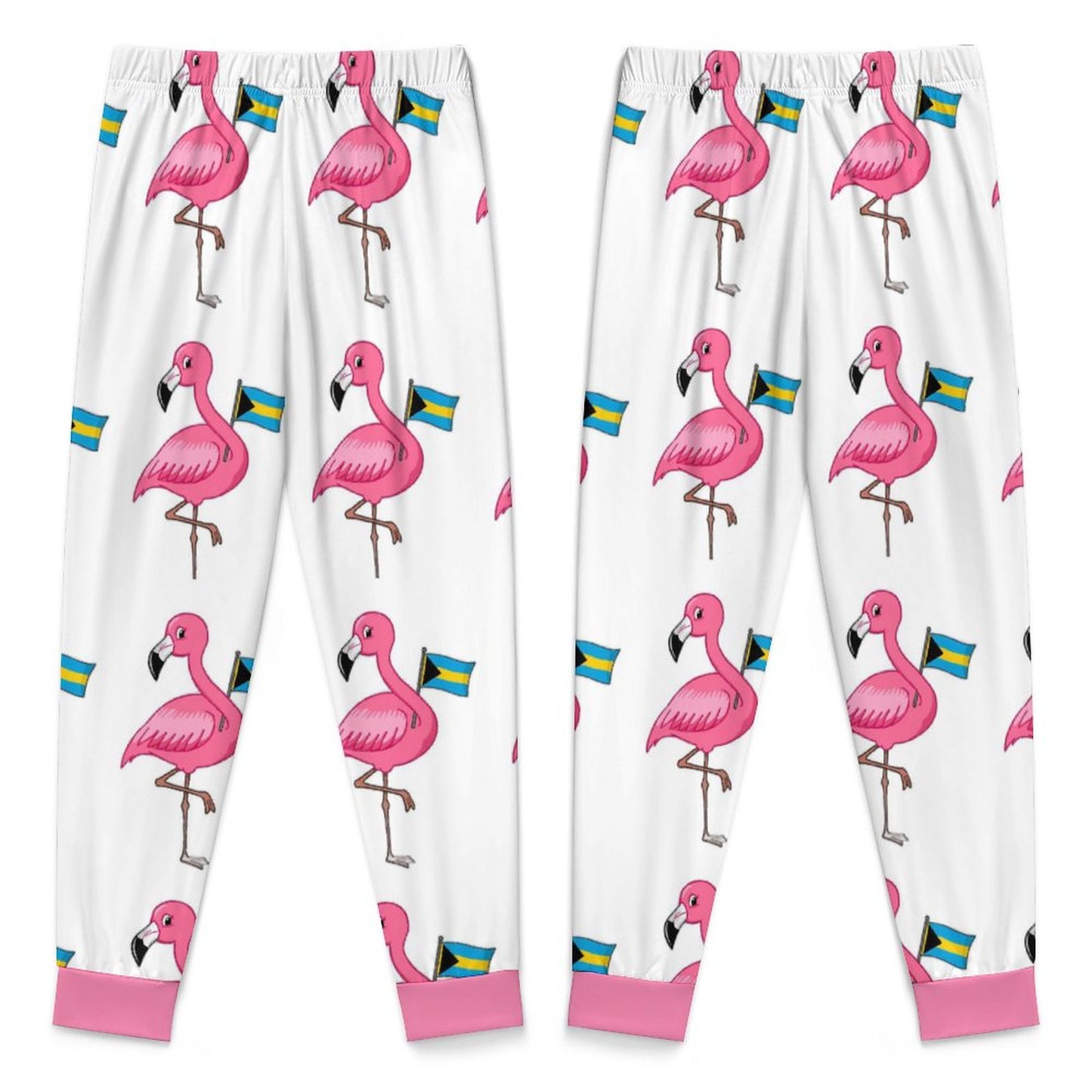 TropiKulture Flamingo Print 2 Piece Long Sleeve Set (Kids)