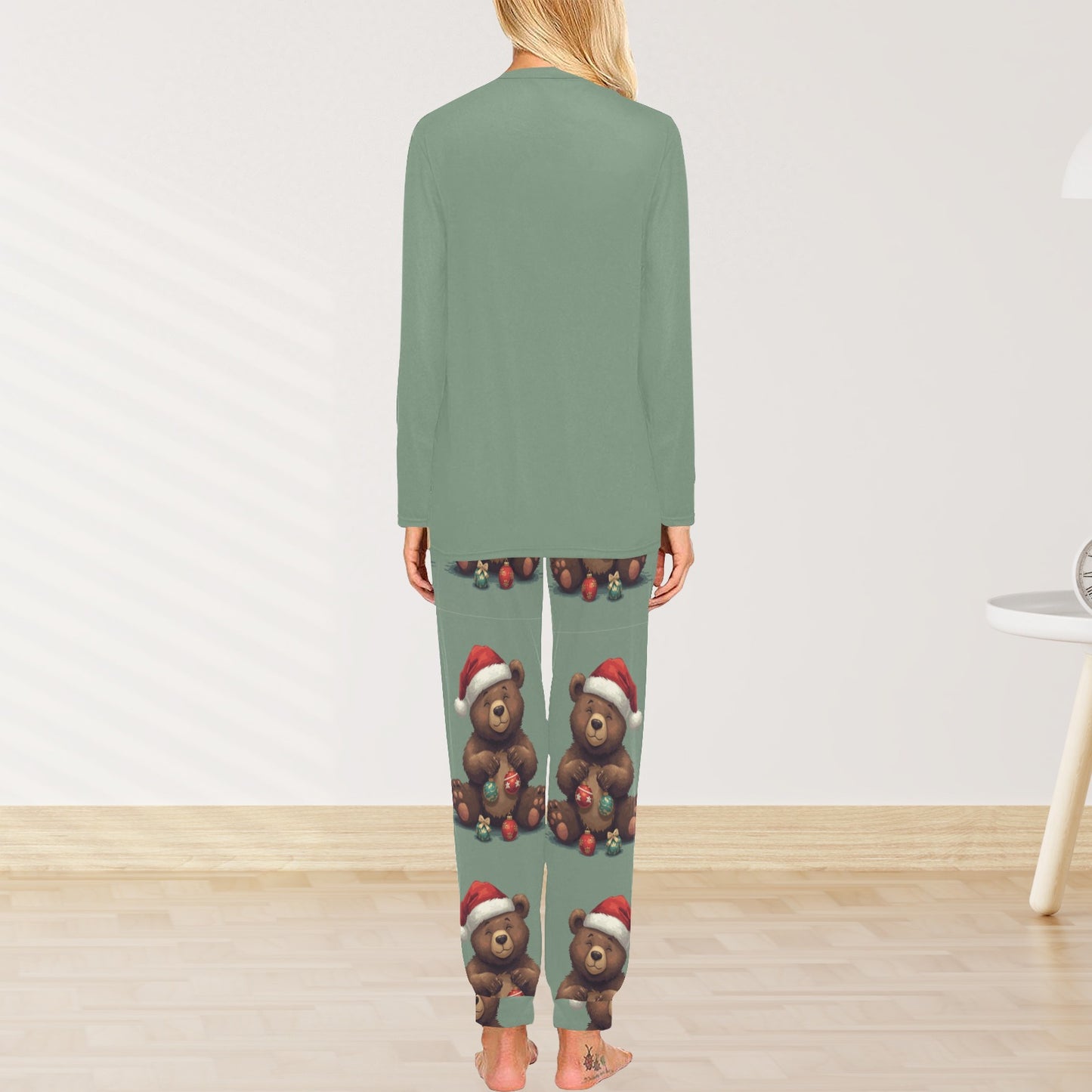 2 Piece Christmas Bear Pajama Set