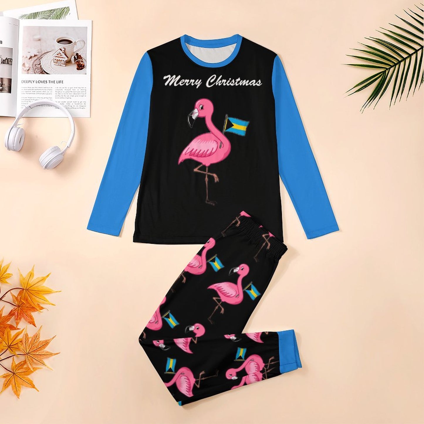 TropiKulture Flamingo Print 2 Piece Set Unisex