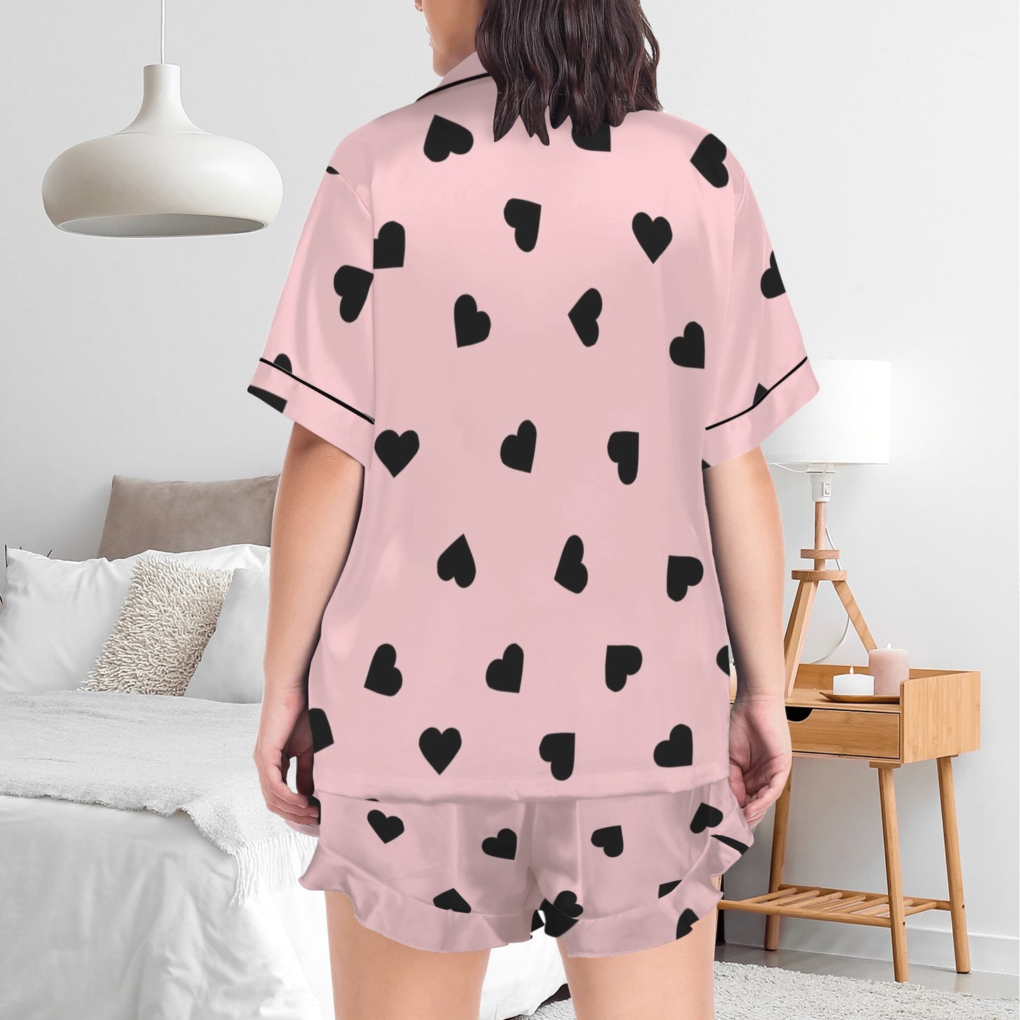 Lovergirl Luxe Satin Set (Pink)